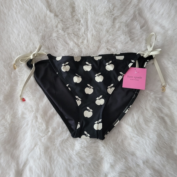 🦈KATE SPADE SWIMWEAR APPLE TOSS STRING BIKINI BOTTOM SIZE XL - Picture 3 of 6